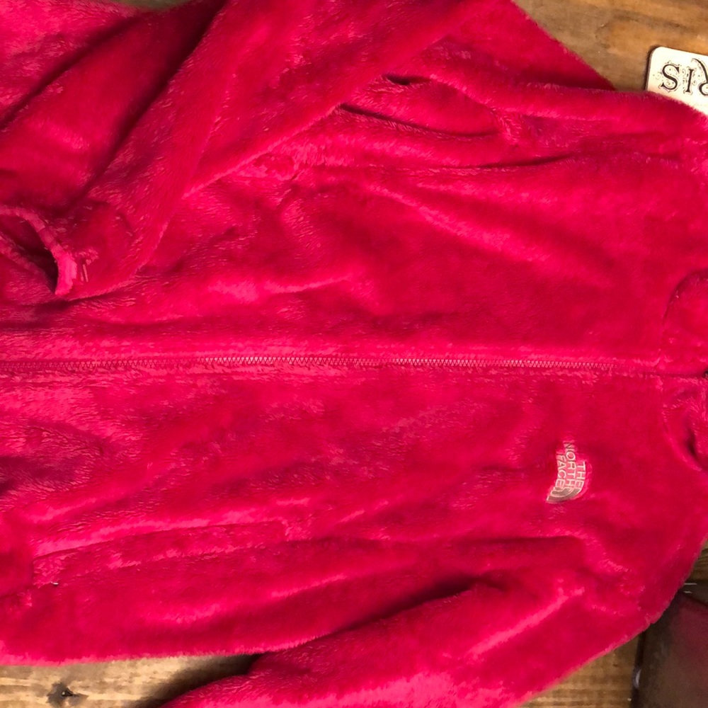 North Face fuzzy full zip jacked